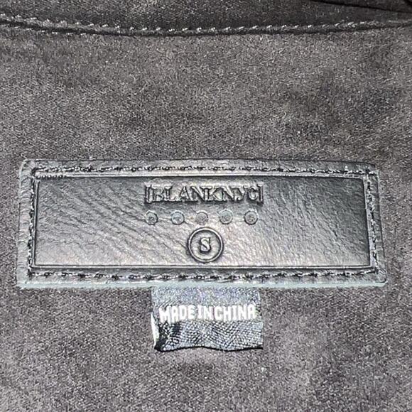 Women's Blanknyc Faux Suede Drapey Jacket, Size Small - Black 76X-5411NO - Picture 8 of 11